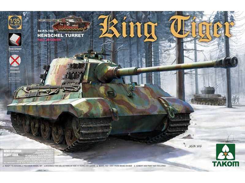 Sd.Kfz 182 King Tiger Henschel z wnętrzem - nowe gąsienice - zdjęcie 1 Sd.Kfz 182 King Tiger Henschel z wnętrzem - nowe gąsienice - zdjęcie 1
