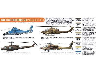 Htk-cs71 Israeli Air Force Paint Set (Modern Rotors) - zdjęcie 2