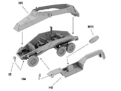 Sd.Kfz. 247 Ausf. A niemiecki opancerzony wóz dowodzenia - zdjęcie 5