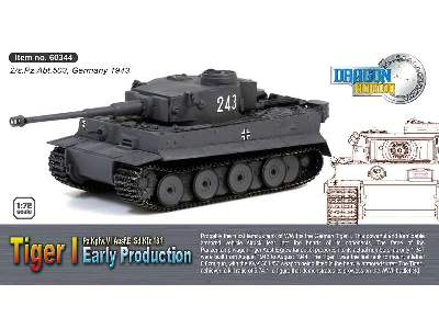 Sd.Kfz.181 Tiger I Early Production, 2/s.Pz.Abt.503 Germany 1943 - zdjęcie 2