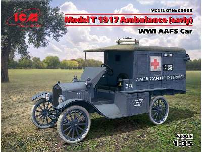 Ford T 1917 amerykański ambulans - I W.Ś. - zdjęcie 1