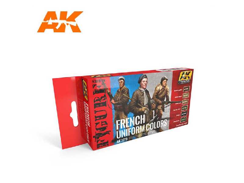 Ak-3270 French Uniform Colors Figure Series Set - zdjęcie 1