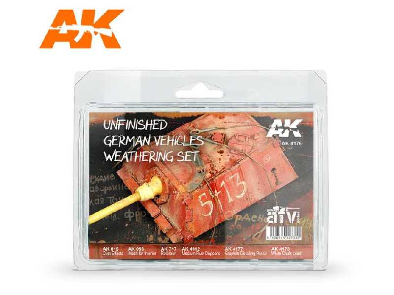 Ak-4176 Unfinished German Vehicles Weathering Set - zdjęcie 1 Ak-4176 Unfinished German Vehicles Weathering Set - zdjęcie 1