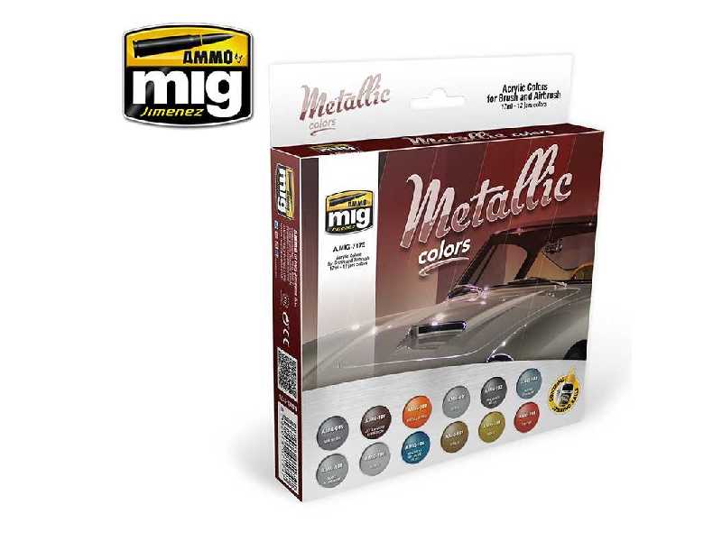 A.Mig-7175 Metallic Colors Set - zdjęcie 1 A.Mig-7175 Metallic Colors Set - zdjęcie 1