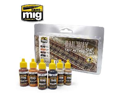 A.Mig-7471 Railway Fast Method Paint Set - zdjęcie 1