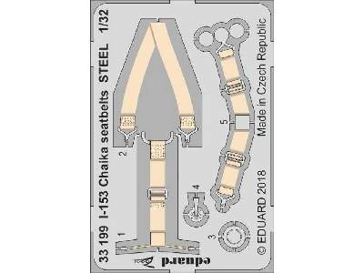 I-153 Chaika seatbelts STEEL 1/32 - zdjęcie 1