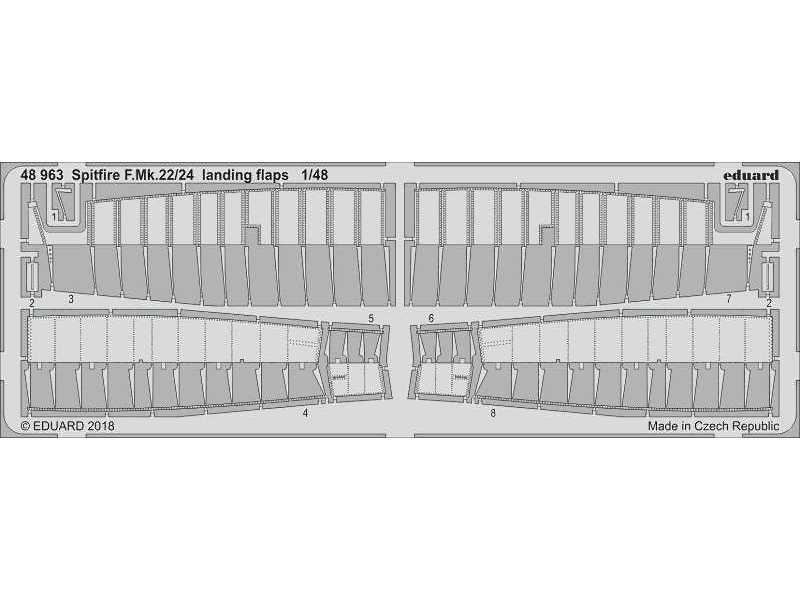 Spitfire F. Mk.22/24 landing flaps 1/48 - zdjęcie 1