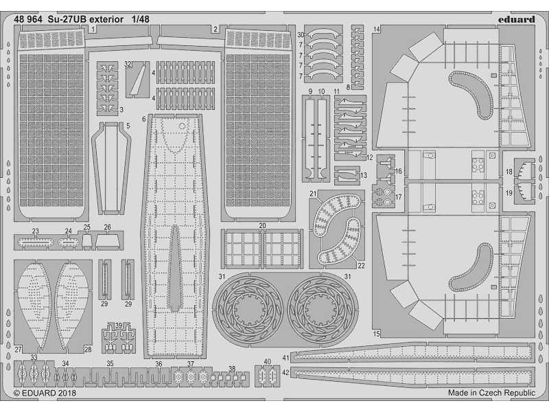 Su-27UB exterior 1/48 - zdjęcie 1