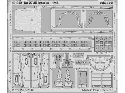 Su-27UB interior 1/48 - Hobby Boss - zdjęcie 2