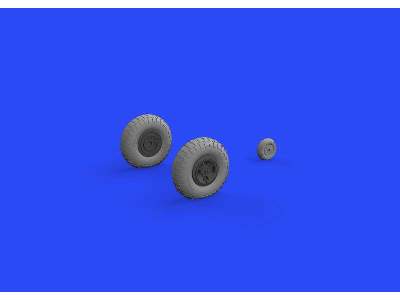 Spitfire Mk. IX wheels 4spoke w/ pattern 1/32 - Tamiya - zdjęcie 4