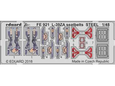 L-39ZA seatbelts STEEL 1/48 - zdjęcie 1