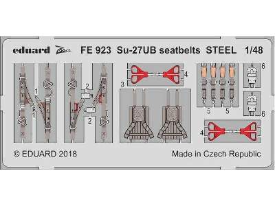 Su-27UB seatbelts STEEL 1/48 - Hobby Boss - zdjęcie 1