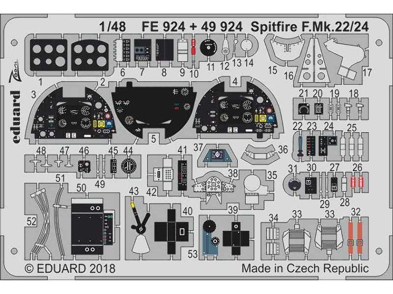 Spitfire F. Mk.22/24 1/48 - Airfix - zdjęcie 1 Spitfire F. Mk.22/24 1/48 - Airfix - zdjęcie 1