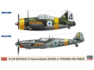 B-239 Buffalo & Messerschmitt Bf109g-6 `faf` (Set Of 2) - zdjęcie 1