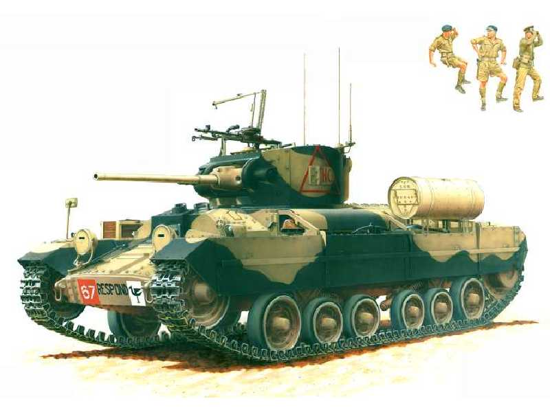 Brytyjski czołg piechoty Mk.III Valentine II z załogą - zdjęcie 1 Brytyjski czołg piechoty Mk.III Valentine II z załogą - zdjęcie 1