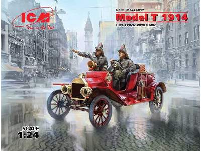 Ford Model T 1914 samochód strażacki z załogą - zdjęcie 1