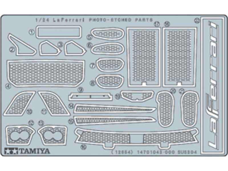 LaFerrari Photo-Etched Parts Set - zdjęcie 1 LaFerrari Photo-Etched Parts Set - zdjęcie 1