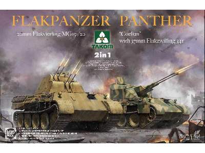 Flakpanzer Panther 20mm Flakvierling MB151/20 & Coelian w/37mm - zdjęcie 1