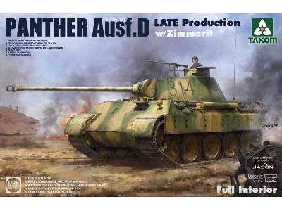 Panther Ausf. D z zimmeritem późny - z wnętrzem - zdjęcie 1
