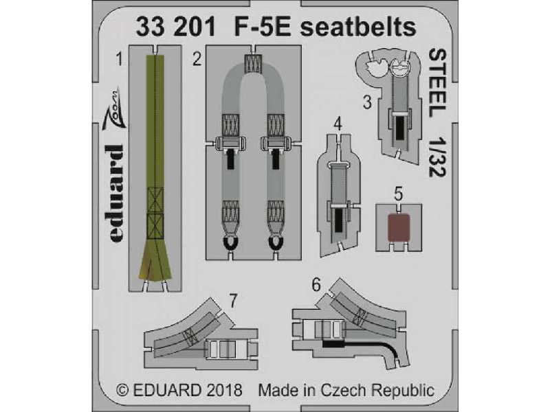 F-5E seatbelts STEEL 1/32 - Kitty Hawk - zdjęcie 1