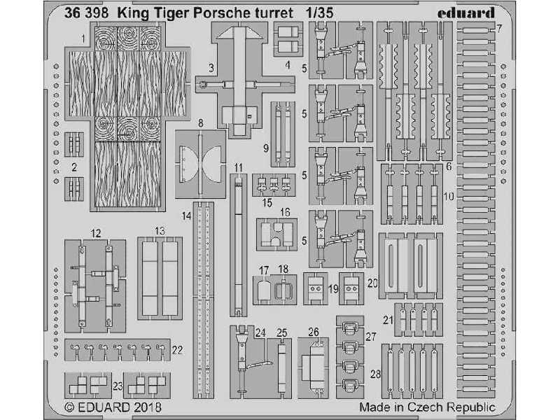 King Tiger Porsche turret 1/35 - Meng - zdjęcie 1