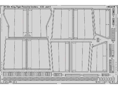 King Tiger Porsche fenders 1/35 - Meng - zdjęcie 1