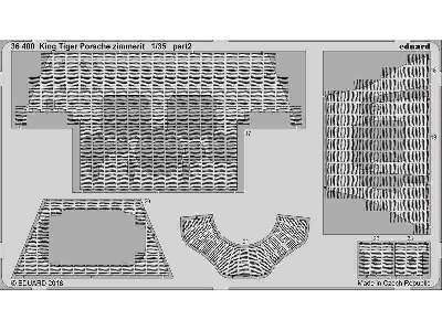 King Tiger Porsche zimmerit 1/35 - Meng - zdjęcie 2