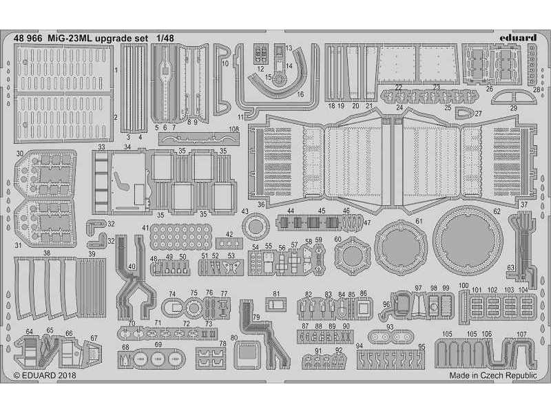 MiG-23ML upgrade set 1/48 - zdjęcie 1 MiG-23ML upgrade set 1/48 - zdjęcie 1