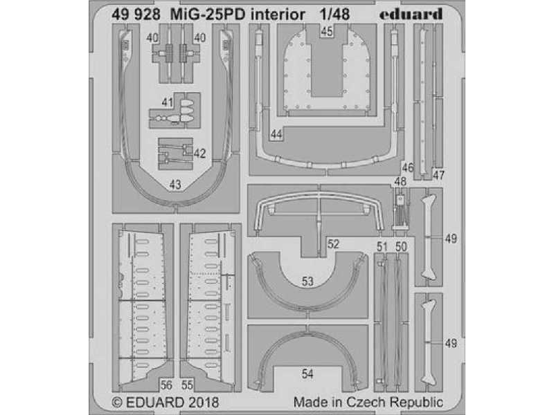 MiG-25PD interior 1/48 1/48 - zdjęcie 1 MiG-25PD interior 1/48 1/48 - zdjęcie 1
