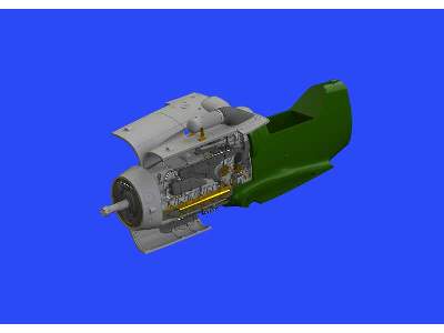 Bf 109G-6/ U4 engine 1/48 - Tamiya - zdjęcie 6