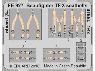 Beaufighter TF. X seatbelts STEEL 1/48 - Revell - zdjęcie 1