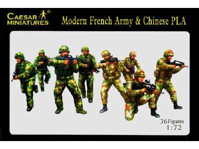 Figurki Współcześni żołnierze francuscy i chińscy - zdjęcie 1