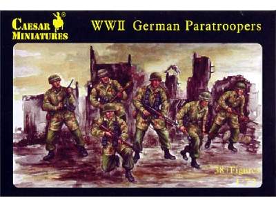 Figurki Niemieccy spadachroniarze - II W.Ś. - zdjęcie 1