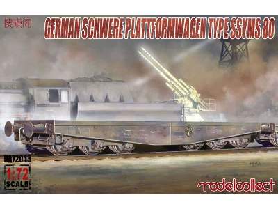 Schwerer Plattformwagen Type Ssyms 80 - zdjęcie 1