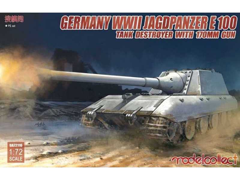 Germany WWII Jagdpanzer E-100 Tank Destroyer With 170mm Gun - zdjęcie 1 Germany WWII Jagdpanzer E-100 Tank Destroyer With 170mm Gun - zdjęcie 1