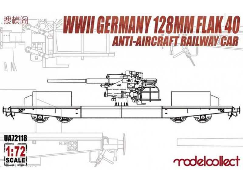 WWii Germany 128mm Flak 40 Anti-aircraft Railway Car - zdjęcie 1 WWii Germany 128mm Flak 40 Anti-aircraft Railway Car - zdjęcie 1