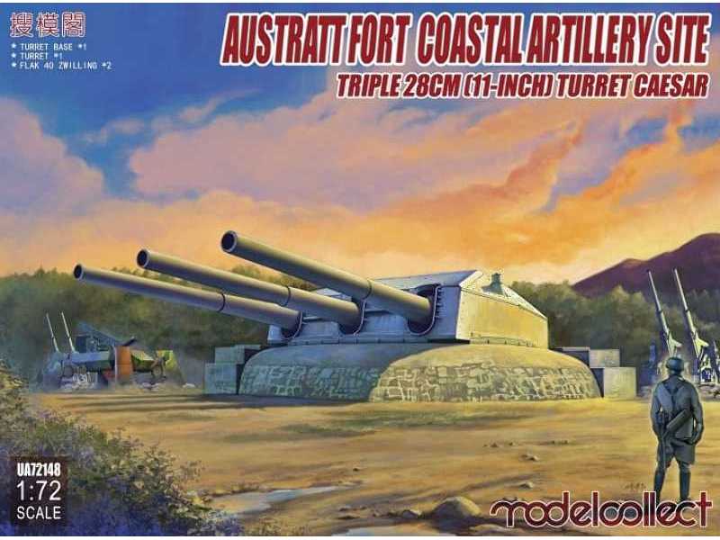 Austratt Fort Coastal Artillery Site Triple 28cm Turret Caesar - zdjęcie 1 Austratt Fort Coastal Artillery Site Triple 28cm Turret Caesar - zdjęcie 1