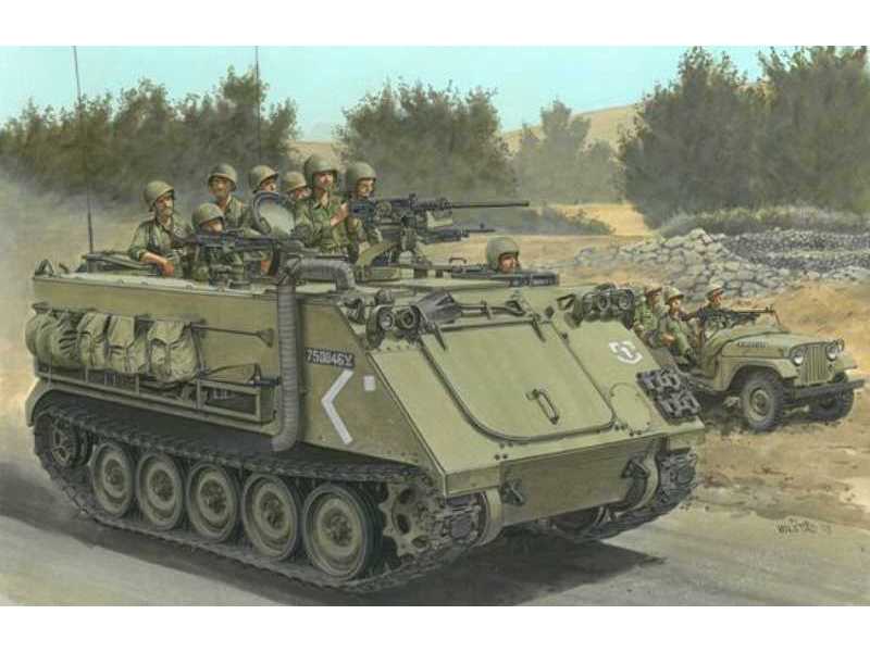 Izraelski transporter M113 - wojna Jom Kippur 1973 - zdjęcie 1 Izraelski transporter M113 - wojna Jom Kippur 1973 - zdjęcie 1