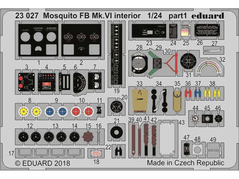 Mosquito FB Mk. VI interior 1/24 - zdjęcie 1 Mosquito FB Mk. VI interior 1/24 - zdjęcie 1