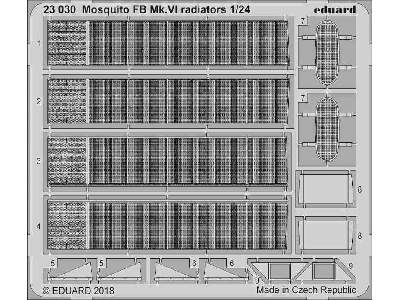 Mosquito FB Mk. VI radiators 1/24 - zdjęcie 1