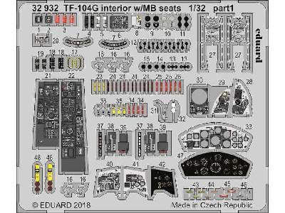 TF-104G interior w/ MB seats 1/32 - zdjęcie 1