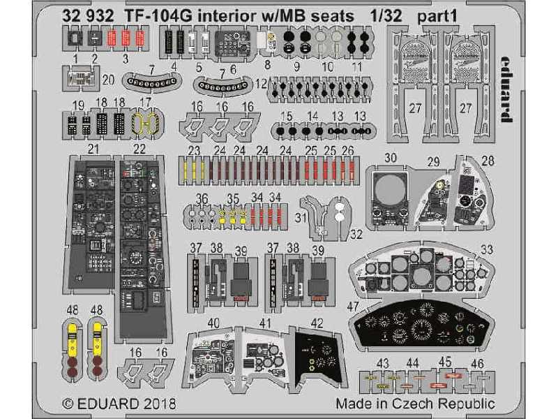TF-104G interior w/ MB seats 1/32 - zdjęcie 1