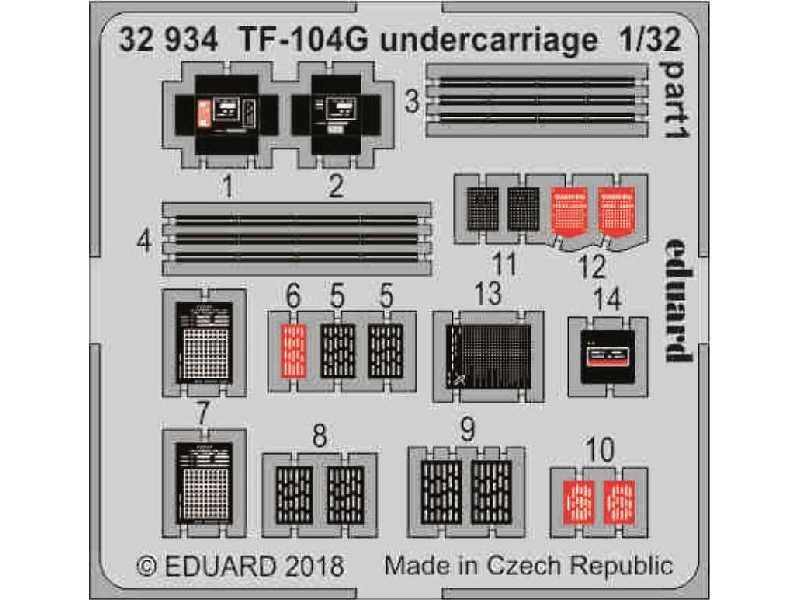 TF-104G undercarriage 1/32 - zdjęcie 1
