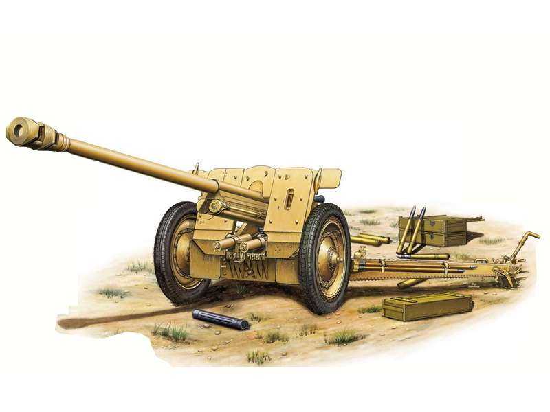Niemieckie działo przeciwpancerne 76.2mm Pak36(r) - zdjęcie 1 Niemieckie działo przeciwpancerne 76.2mm Pak36(r) - zdjęcie 1