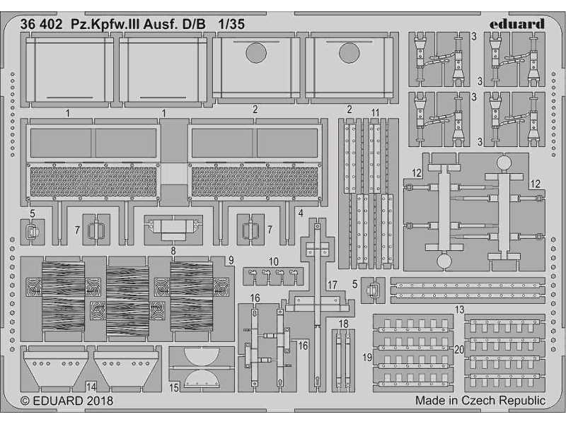 Pz. Kpfw. III Ausf.  D/ B 1/35 - zdjęcie 1