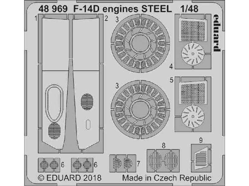 F-14D engines STEEL 1/48 - zdjęcie 1