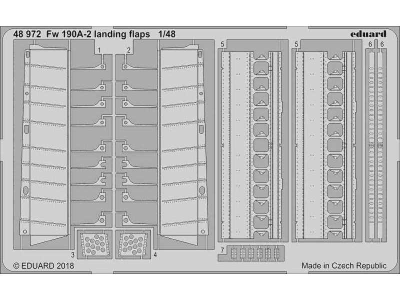 Fw 190A-2 landing flaps 1/48 - zdjęcie 1