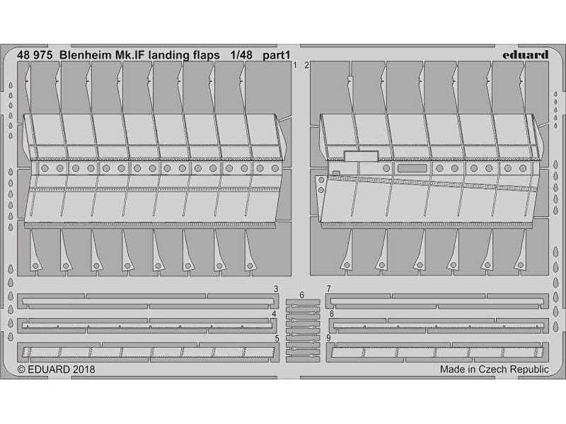Blenheim Mk. IF landing flaps 1/48 - Airfix - zdjęcie 1