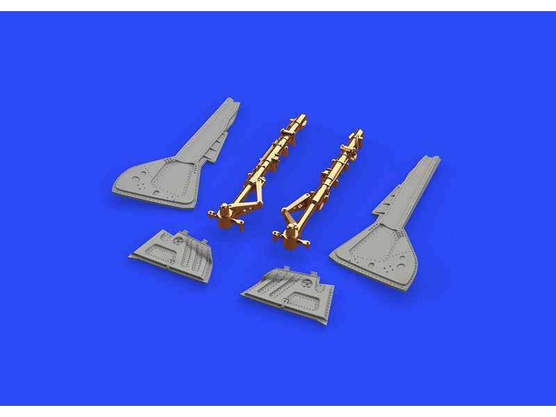Fw 190A-5 undercarriage legs BRONZE 1/48 - zdjęcie 1 Fw 190A-5 undercarriage legs BRONZE 1/48 - zdjęcie 1