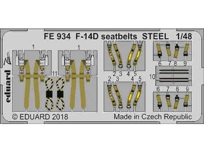 F-14D seatbelts STEEL 1/48 - zdjęcie 1